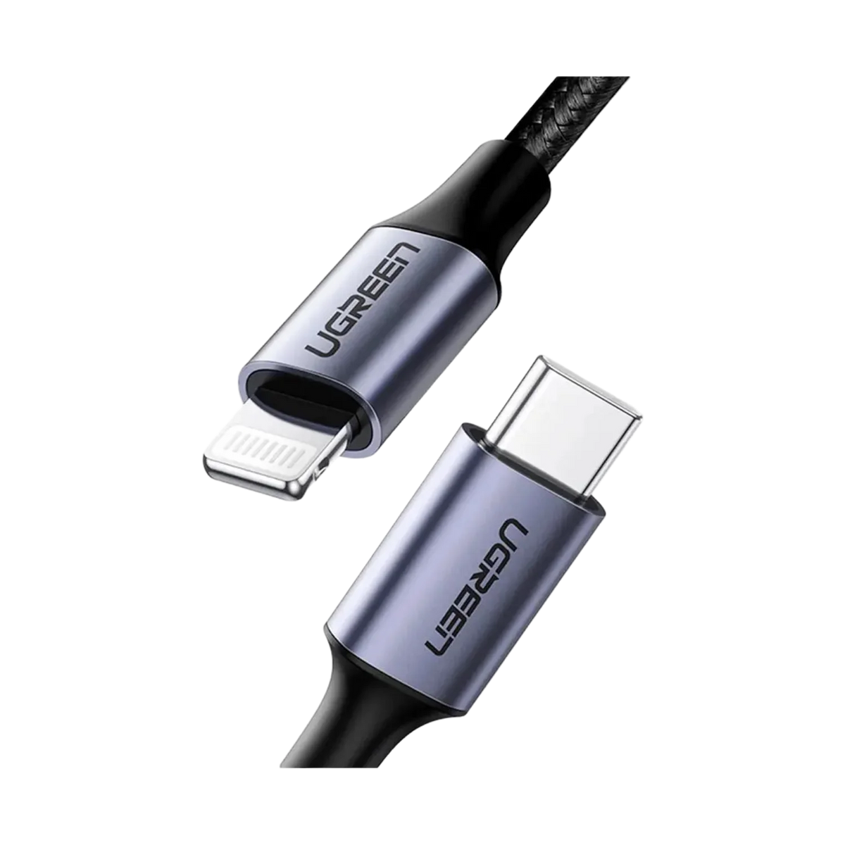 Cable Ugreen Lightning a USB-C Nylon Trenzado 1.0M