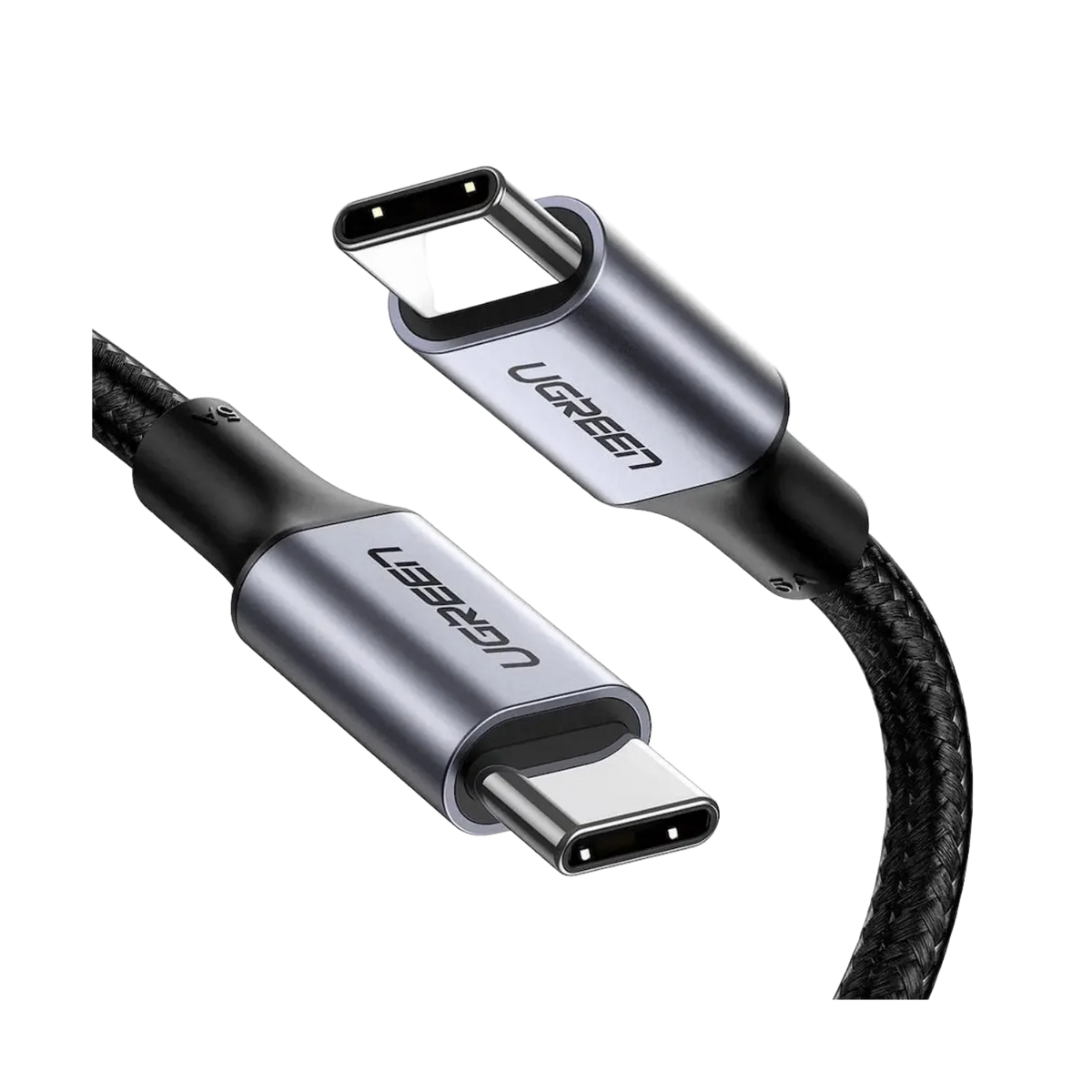 Cable Ugreen USB-C a USB-C Nylon Trenzado 2.0M 100W