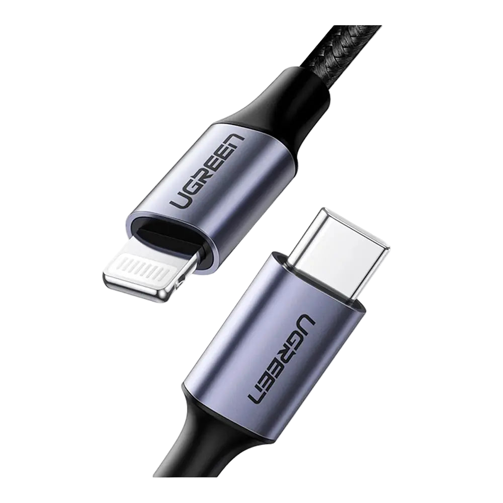 Cable Ugreen Lightning a USB-C Nylon Trenzado 1.0M