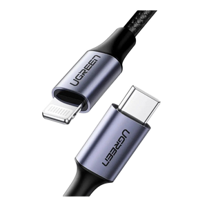 Cable Ugreen Lightning a USB-C Nylon Trenzado 1.0M